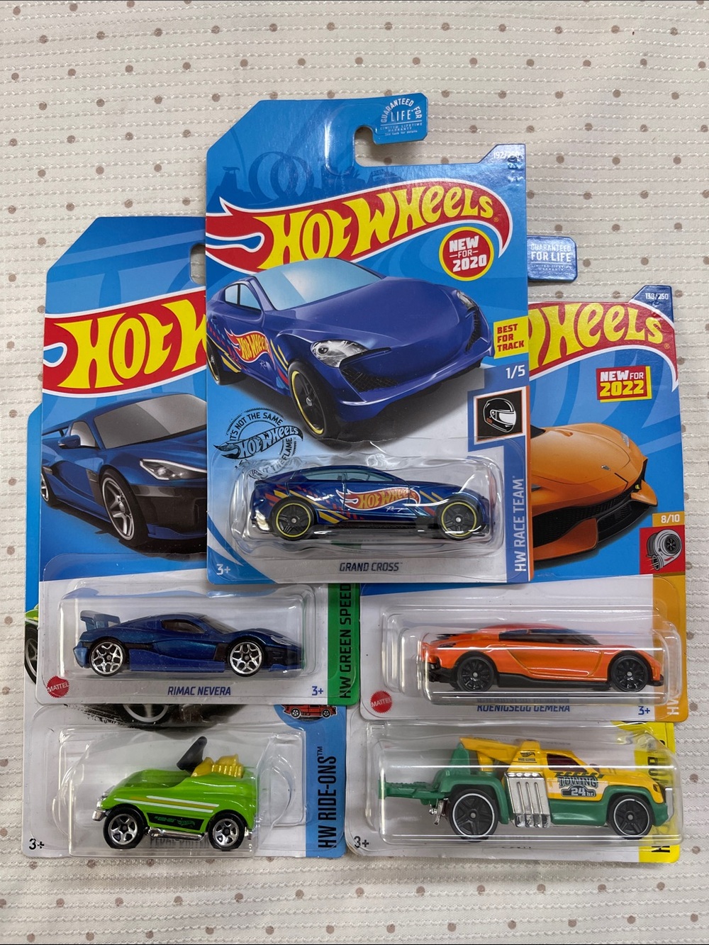 Hot wheels Die-Cast Toy Cars Repo Driver, Pedal Driver, Grand Cross
